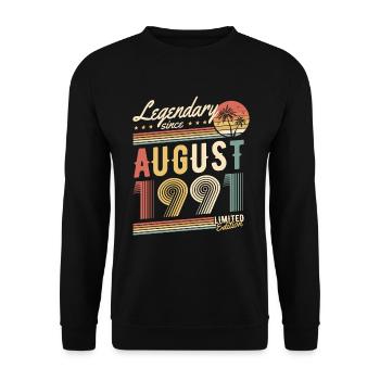 Legendary Since August 1991 Limited Edition - Unisex Sweatshirt - black - Front - Alina (178cm) & Michal (187cm)