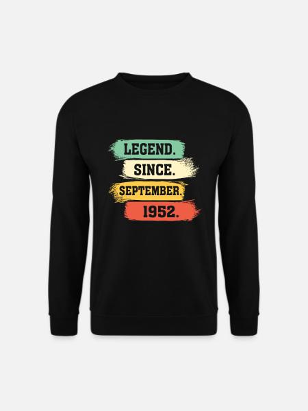 Legend since September 1952 - Unisex Sweatshirt - black