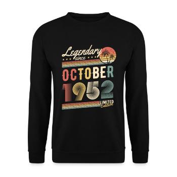 Legendary Since October 1952 Limited Edition - Unisex Pullover - Schwarz - Vorne - Alina (178cm) & Michal (187cm)