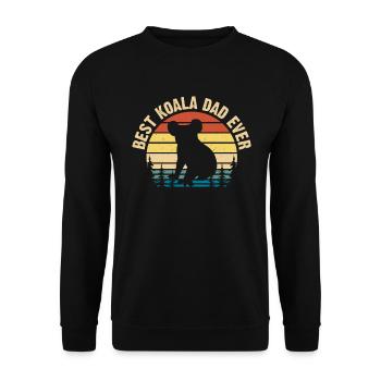 Best Koala Dad of All Time Koala Bear - Unisex Sweatshirt - black - Front - Alina (178cm) & Michal (187cm)