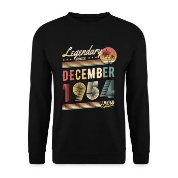 Legendary Since December 1954 Limited Edition - Unisex Pullover - Schwarz - Vorne - Alina (178cm) & Michal (187cm)