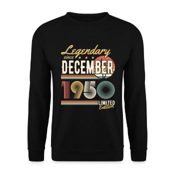 Légendaire depuis décembre 1950 édition limitée - Sweat-shirt Unisexe - noir - Devant - Alina (178cm) & Michal (187cm)