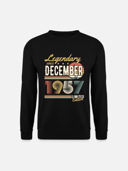 Legendary Since December 1957 Limited Edition - Unisex Pullover - Schwarz