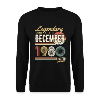 Légendaire depuis décembre 1980 Edition Limitée - Sweat-shirt Unisexe - noir - Devant - Alina (178cm) & Michal (187cm)