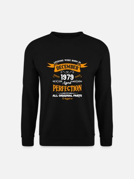 Legends Were Born In December 1979 - Unisex Pullover - Schwarz
