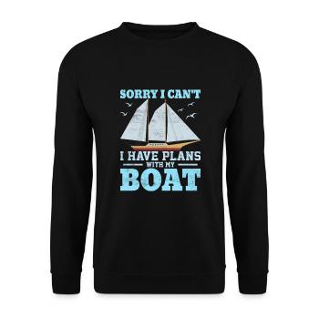 sorry i can't - I love Sailing - Sweat-shirt Unisexe - noir - Devant - Alina (178cm) & Michal (187cm)