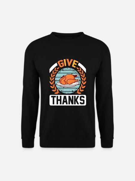 Give Thanks - Unisex Sweatshirt - black