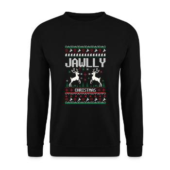 Ugly Christmas - Unisex Sweatshirt - black - Front - Alina (178cm) & Michal (187cm)
