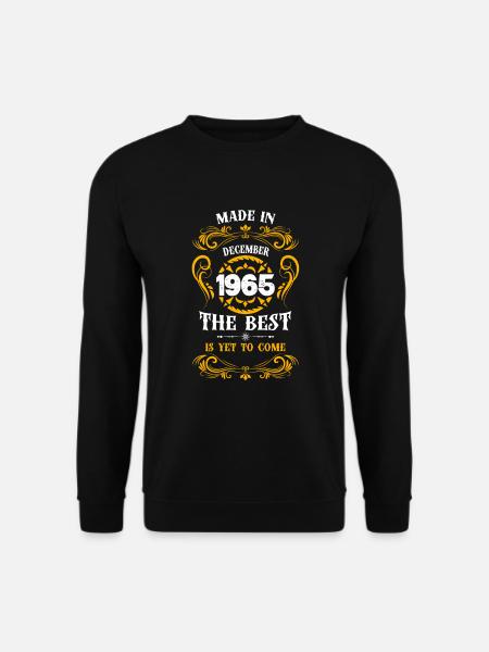 Made In December 1965 The Best - Unisex Pullover - Schwarz