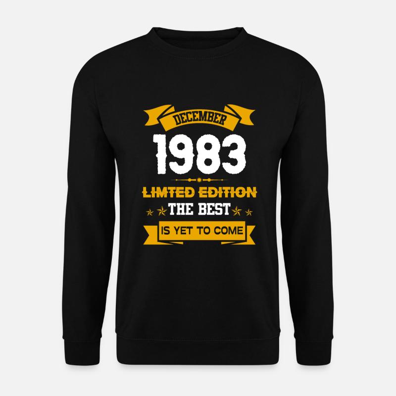 December 1983 Birthday present - Unisex Sweatshirt - black