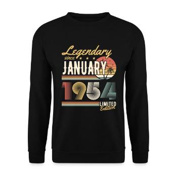 Legendary Since January 1954 Limited Edition - Unisex Pullover - Schwarz - Vorne - Alina (178cm) & Michal (187cm)