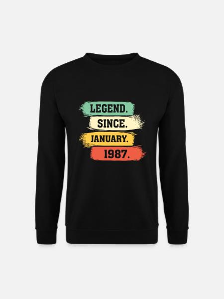 Legend Since January 1987 Limited Edition - Unisex Sweatshirt - black