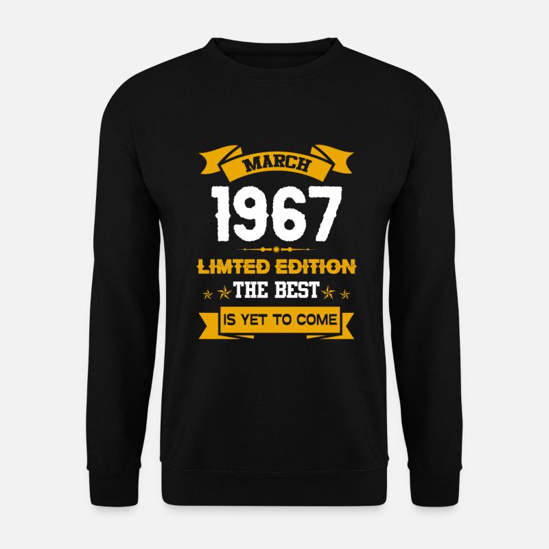 March 1967 Birthday present - Unisex Sweatshirt - black