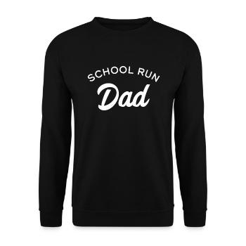 Schulleitung Papa - Unisex Pullover - Schwarz - Vorne - Alina (178cm) & Michal (187cm)