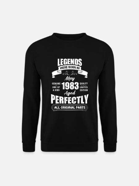 Legends Were Born In May 1983 Birthday - Unisex Pullover - Schwarz