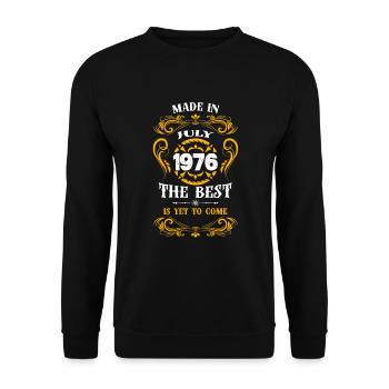 Made In Juin 1976 The Best - Sweat-shirt Unisexe - noir - Devant - Alina (178cm) & Michal (187cm)