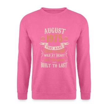 August 1975 Geburtstagsgeschenk - Unisex Pullover - Pink - Vorne