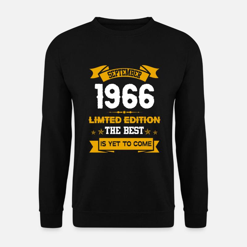 September 1966 Birthday Present - Unisex Sweatshirt - black