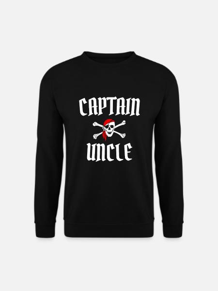 Captain Uncle Pirate Uncle - Unisex Sweatshirt - black