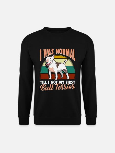 Bull Terrier dog owner gift - Unisex Sweatshirt - black