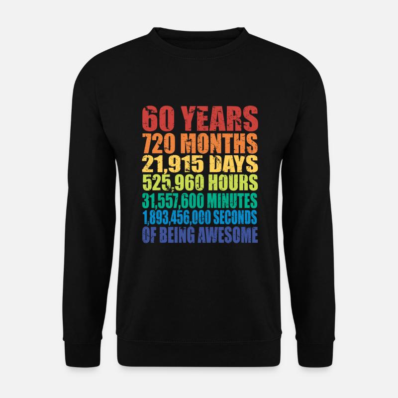60 ans et des trucs pour dark rev2 - Sweat-shirt Unisexe - noir