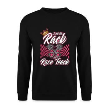 Rennstrecke Rennstrecke Rennstrecke Frauen - Unisex Pullover - Schwarz - Vorne - Alina (178cm) & Michal (187cm)