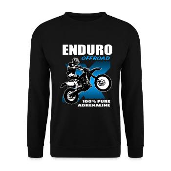 Enduro Offroad - Sweat-shirt Unisexe - noir - Devant - Alina (178cm) & Michal (187cm)