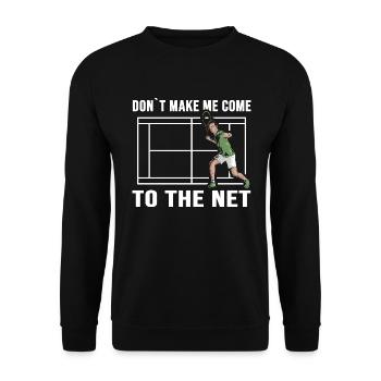 Joueur de tennis Match Ball Joueur de tennis - Sweat-shirt Unisexe - noir - Devant - Alina (178cm) & Michal (187cm)
