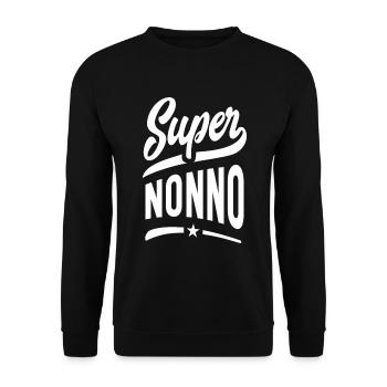 Super Nonno - Sweat-shirt Unisexe - noir - Devant - Alina (178cm) & Michal (187cm)