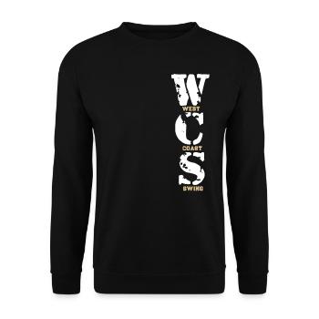 West Coast Swing Dance Gift T-Shirt - Unisex Sweatshirt - black - Front - Alina (178cm) & Michal (187cm)