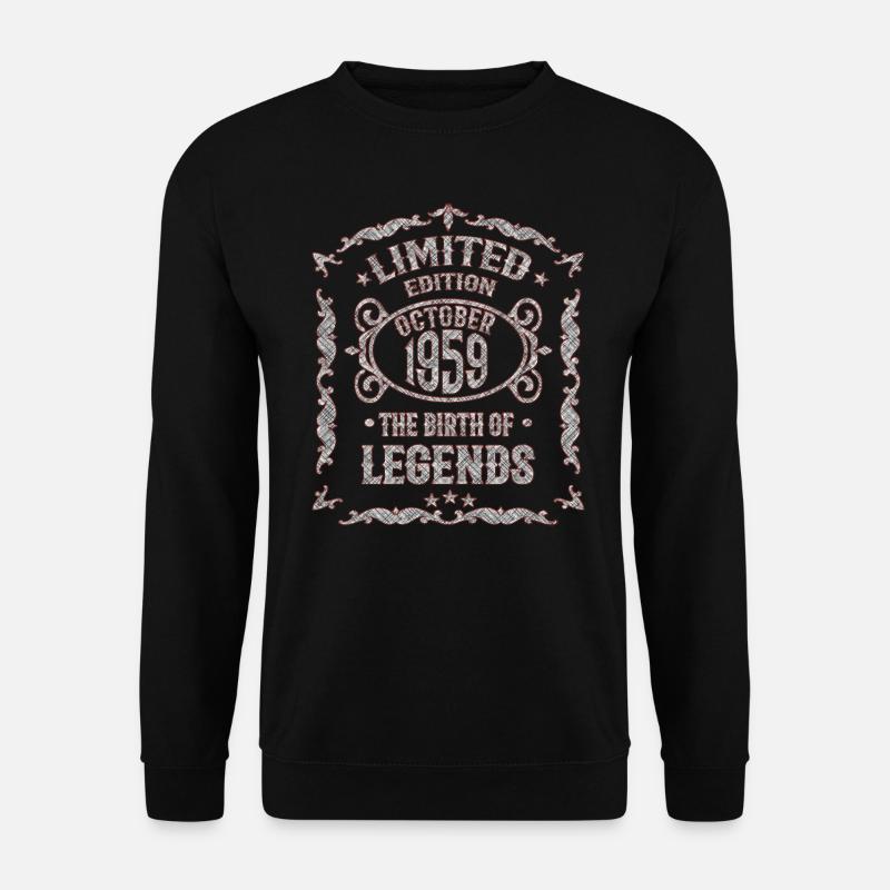 October 1959 Funny Gift - Unisex Sweatshirt - black