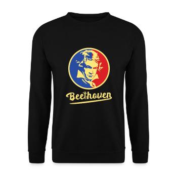 Beethoven Bonn - Unisex Sweatshirt - black - Front - Alina (178cm) & Michal (187cm)