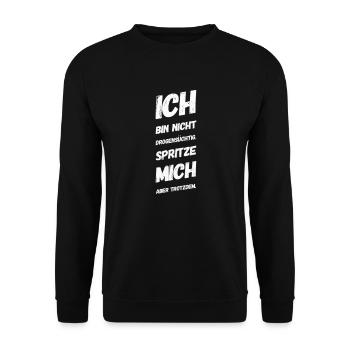 Lustiges Diabetiker Diabetes T-Shirt - Unisex Pullover - Schwarz - Vorne - Alina (178cm) & Michal (187cm)