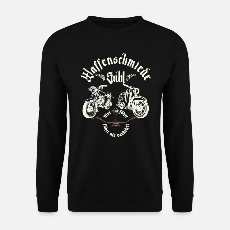 Simson - Waffenschmiede Suhl - Ostalgie - DDR - Unisex Pullover - Schwarz