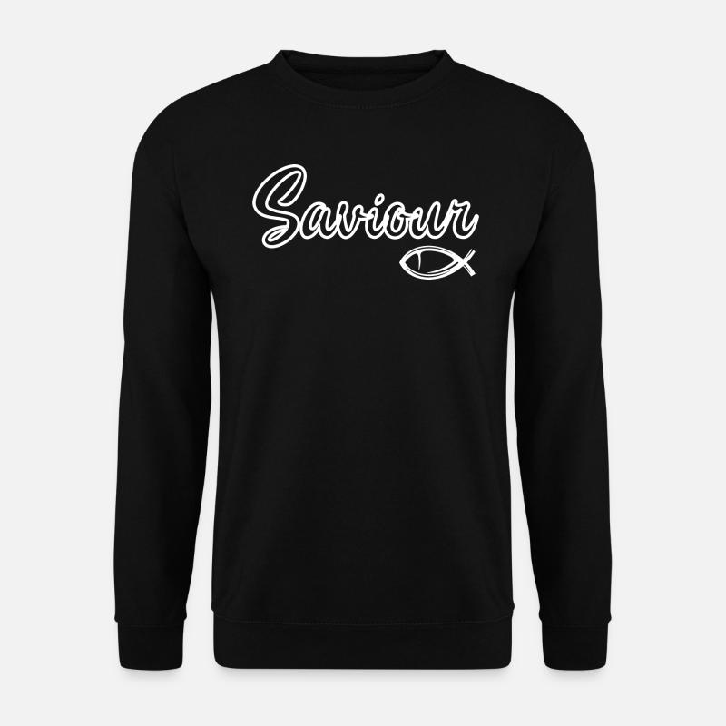 Saviour – Christian - Unisex Sweatshirt - black