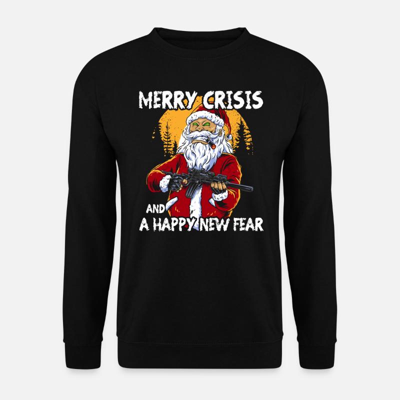 Merry Crisis - Unisex Pullover - Schwarz