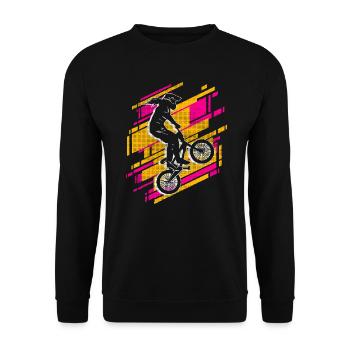 BMX Bike Rider Girl Bike BMX - Sweat-shirt Unisexe - noir - Devant - Alina (178cm) & Michal (187cm)