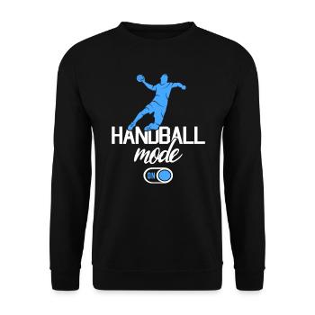 Handball Player Handball Player Fashion Handball Player - Unisex Sweatshirt - black - Front - Alina (178cm) & Michal (187cm)