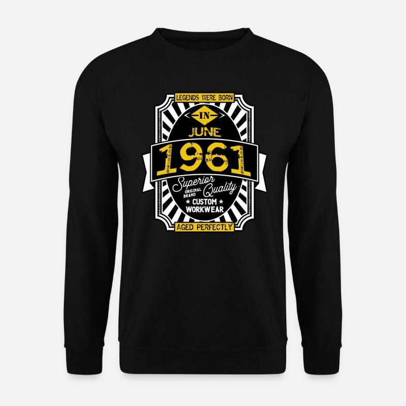 1961 JUNI - Unisex Pullover - Schwarz