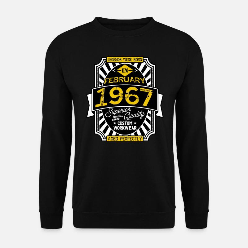 1967 FEBRUAR - Unisex Pullover - Schwarz