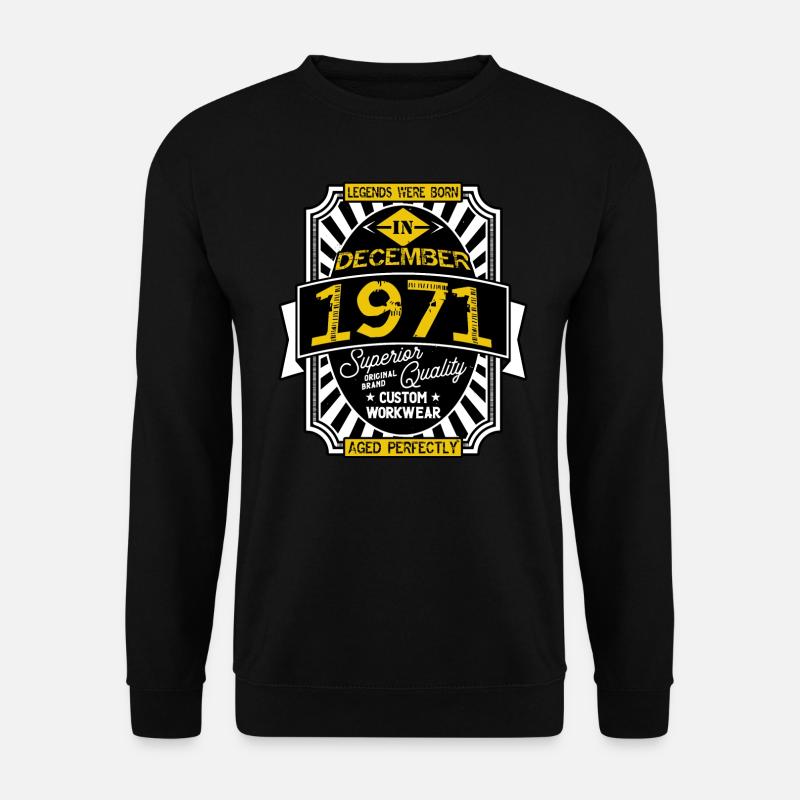 1971 DECEMBER - Unisex Sweatshirt - black