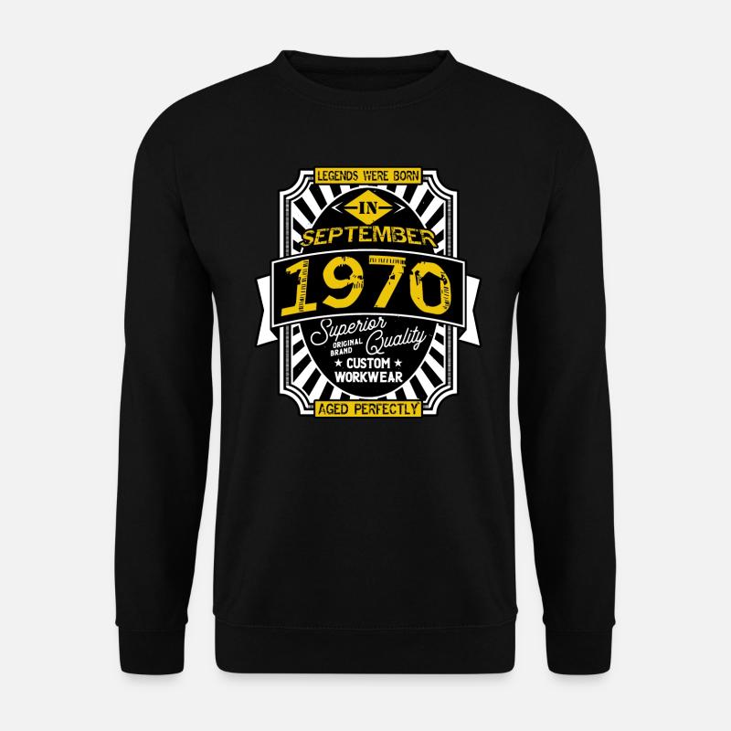 1970 SEPTEMBER - Unisex Sweatshirt - black