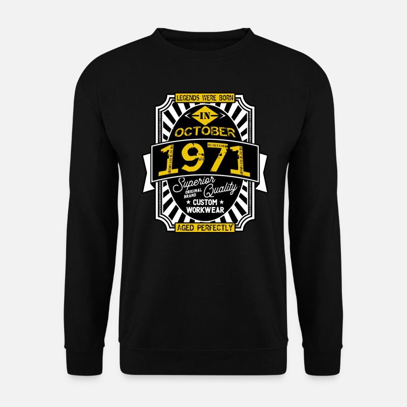 1971 OCTOBER - Unisex Sweatshirt - black