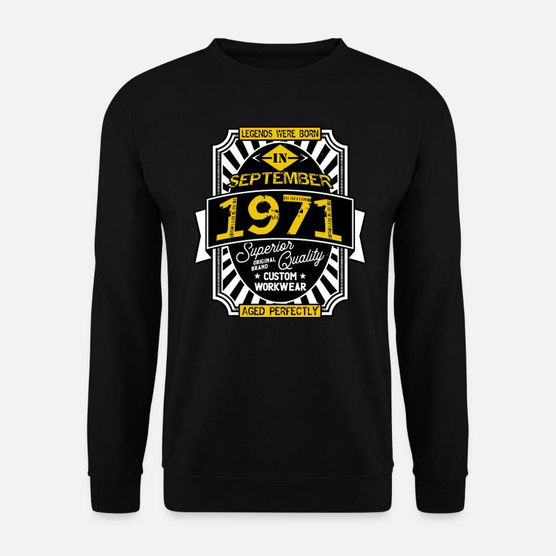 1971 SEPTEMBER - Unisex Sweatshirt - black