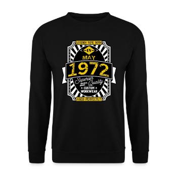1972 MAY - Sweat-shirt Unisexe - noir - Devant - Alina (178cm) & Michal (187cm)