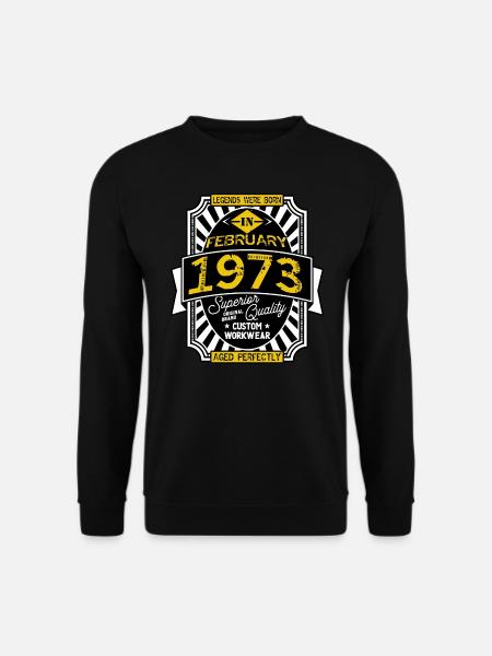 1973 FEBRUARY - Unisex Sweatshirt - black