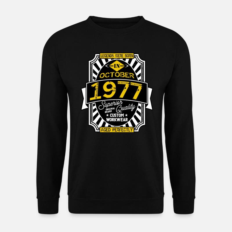 1977 OCTOBER - Unisex Sweatshirt - black