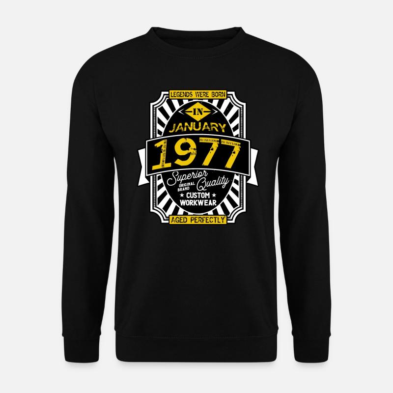 JANUAR 1977 - Unisex Pullover - Schwarz