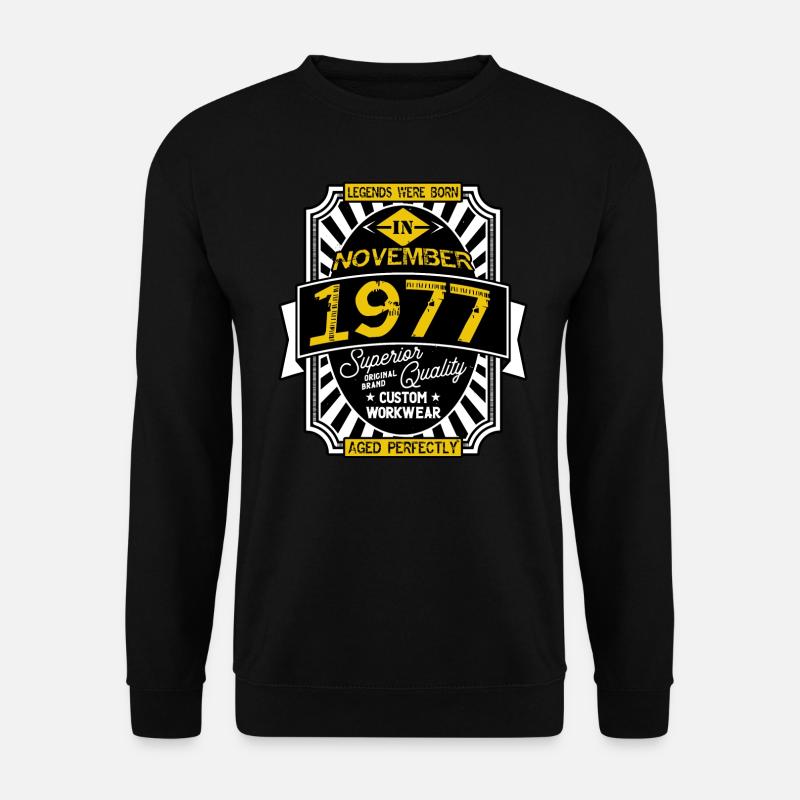 NOVEMBER 1977 - Unisex Pullover - Schwarz