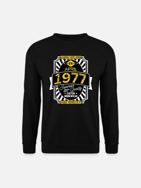 1977 APRIL - Sweat-shirt Unisexe - noir